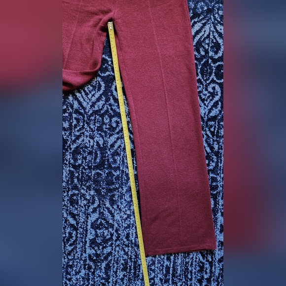 Sezane Matthew Trousers Burgundy Small - Picture 9 of 10